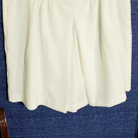 Worthington Textured Crepe White Skort NWT 14 - Picture 7 of 13